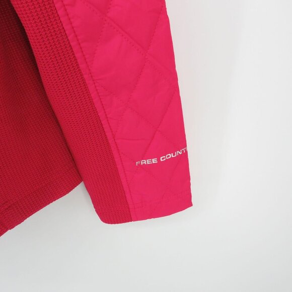 Free Country Small Women's Pink Cable Knit Fleece Jacket NWT $90 - Picture 4 of 7